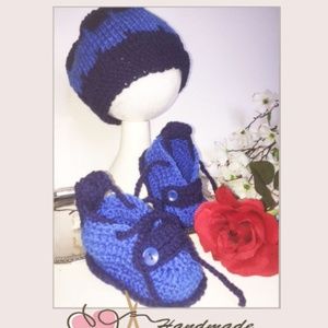 NWT Hand made in Europe - Artisan Baby set 6-9mo